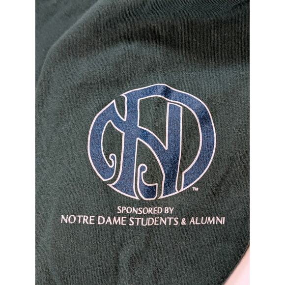 Notre Dame Fightin Irish "The Shirt" 2020 Long Sleeve Men's Large Green See Pics - Picture 10 of 10